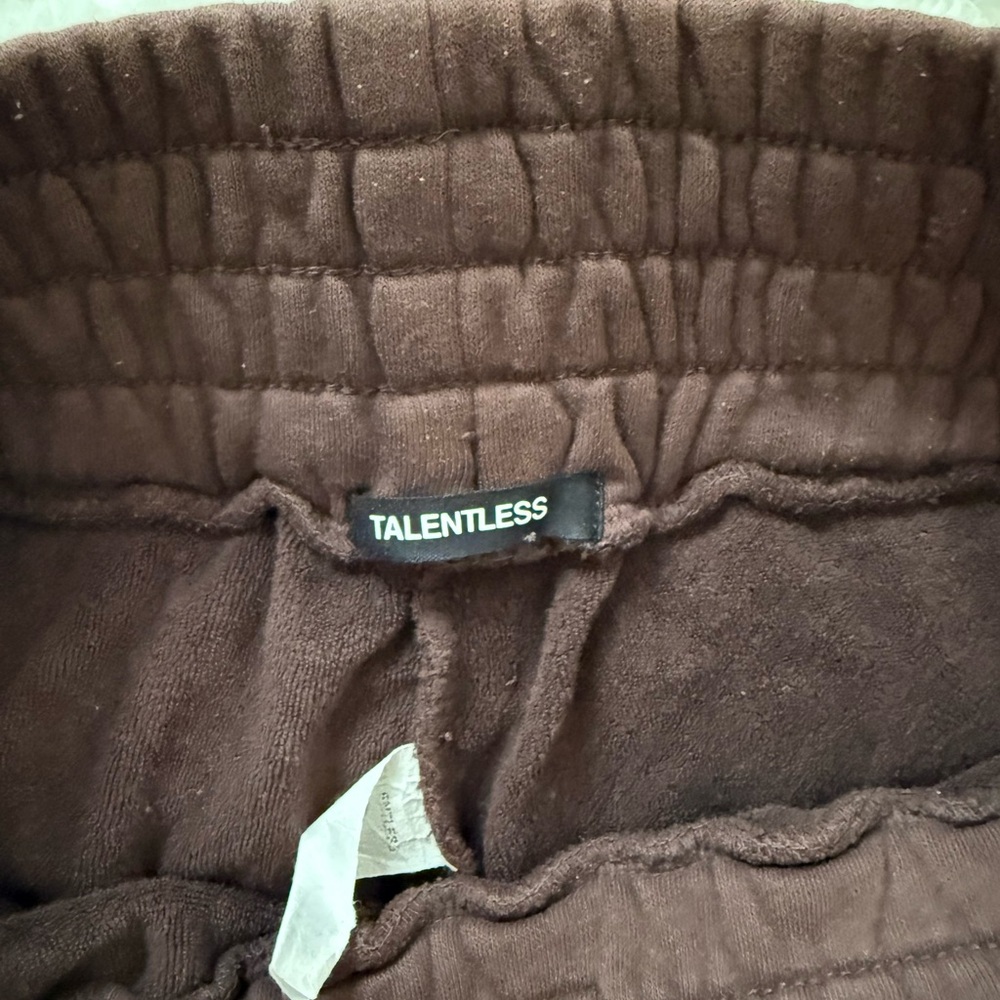 TALENTLESS Women's Chocolate Athletic Shorts - Picture 4 of 7